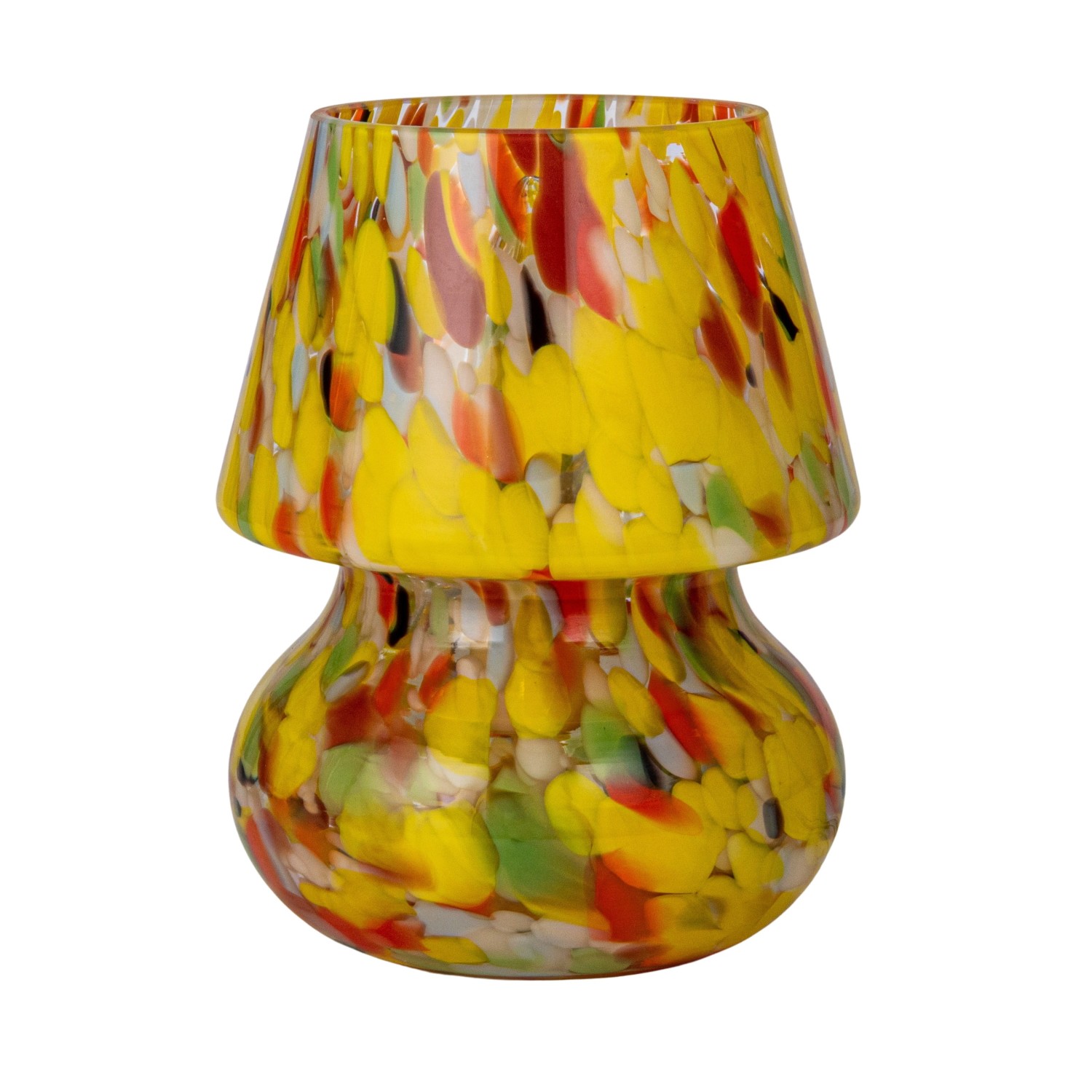 Blown Confetti Glass Table Lamp (Each One Will Vary)