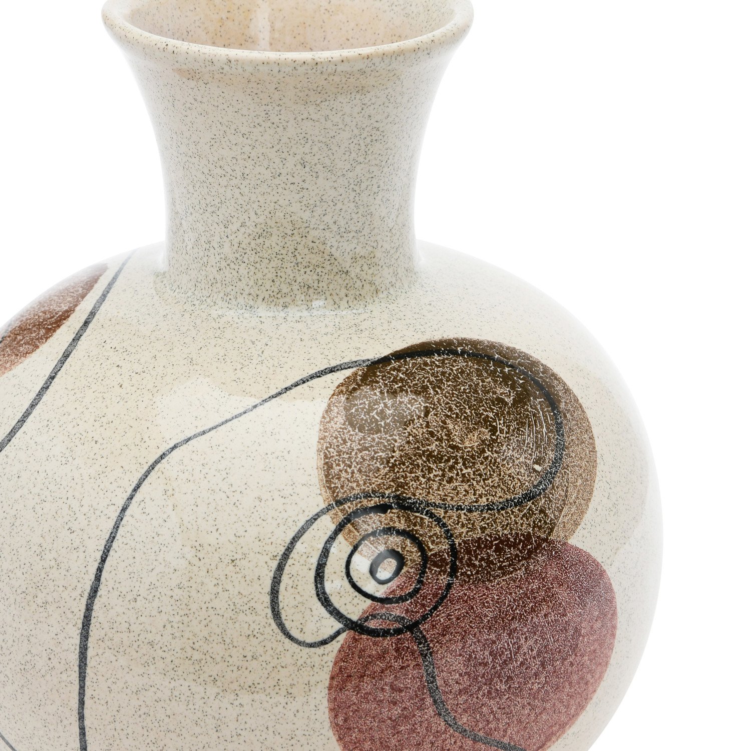 Stoneware Vase with Face
