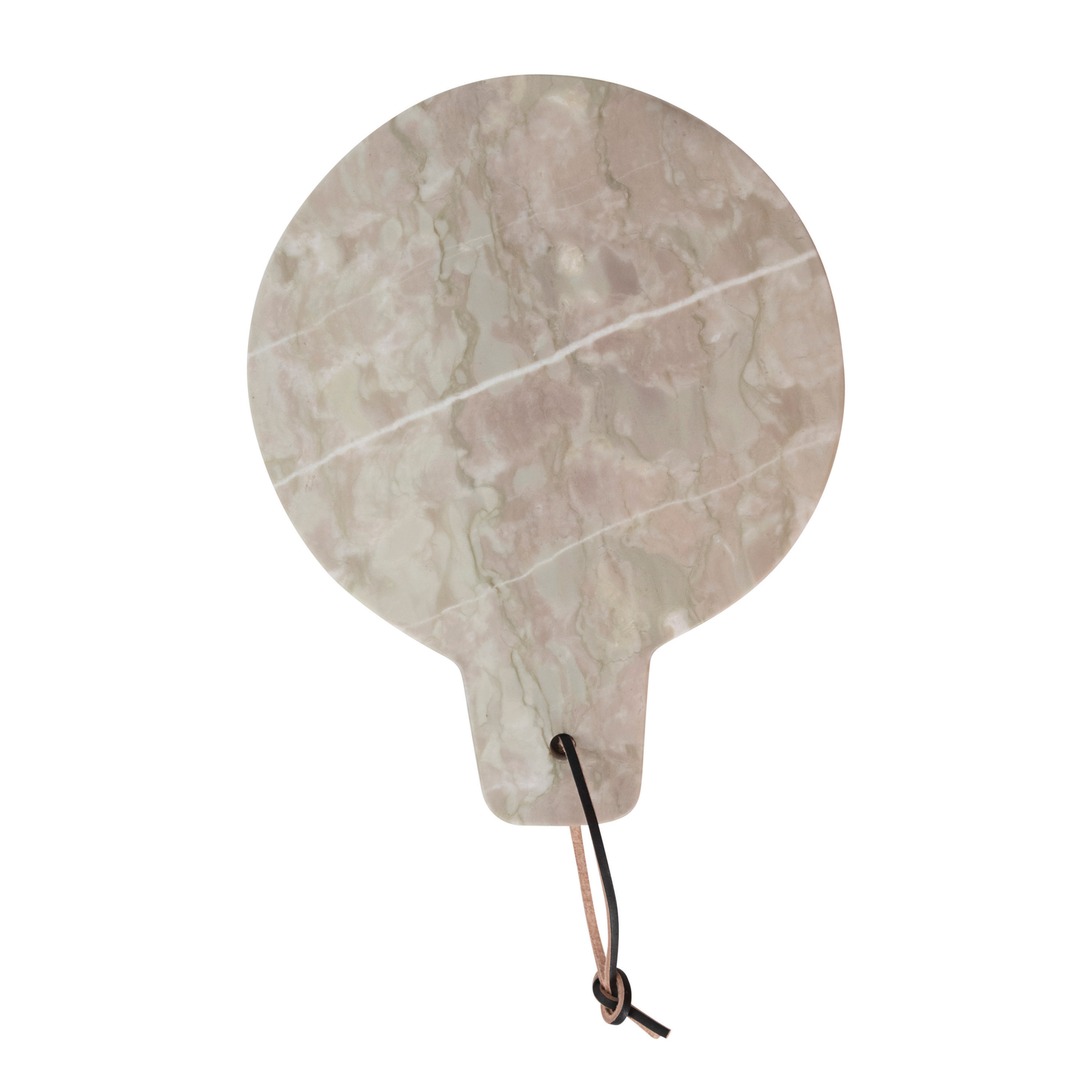 Marble Cheese/Cutting Board with Leather Tie and Handle